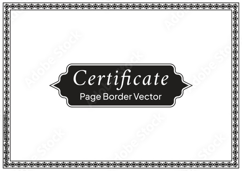 A4 Certificate Page Border (65)