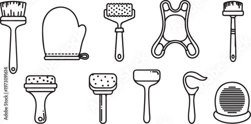 A collection of classic and whimsical chair and stool designs Vector