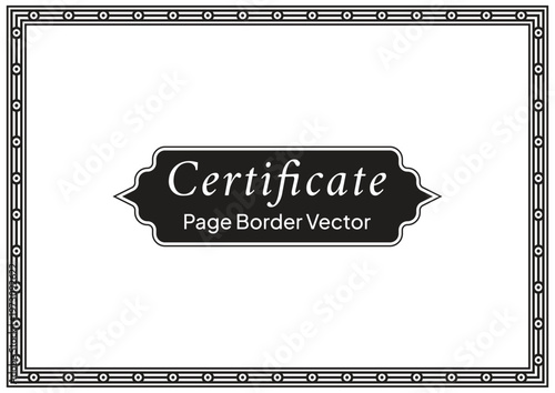 A4 Certificate Page Border (69)