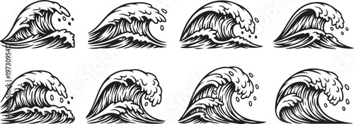 Artistic sketches of zebras with intricate stripe patterns Vector