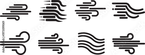 Various types of springs and coiled metal objects displayed in black and white Vector
