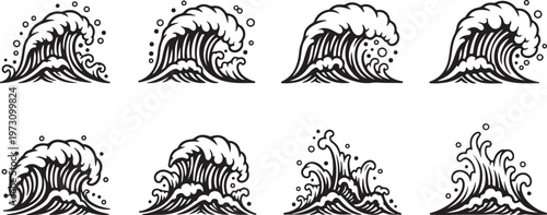 Line art sketches of zebras in various dynamic poses Vector