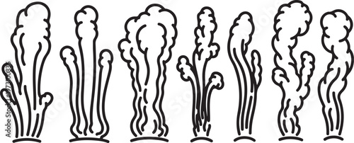 A silhouette series showcasing various human poses and movement Vector