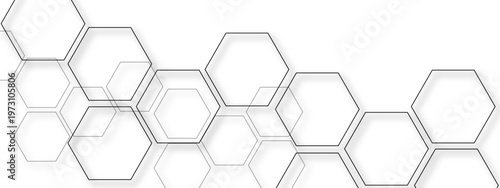 Vector Geometric Hexagons abstract design with modern visual that creates digital art and the pattern presents minimalist and technological futuristic styles 
