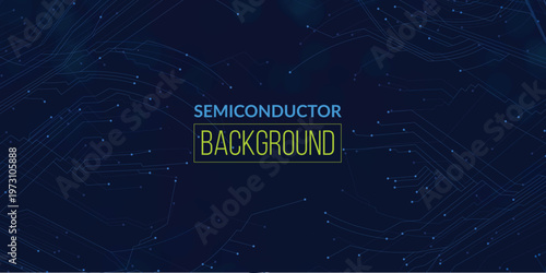 Technology energy flow semiconductor background concept