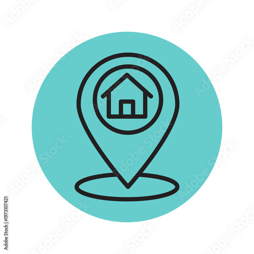 Home Location Pin Icon