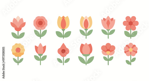 Vibrant flowers bloom in a beautiful garden with lush greenery and colorful petals.