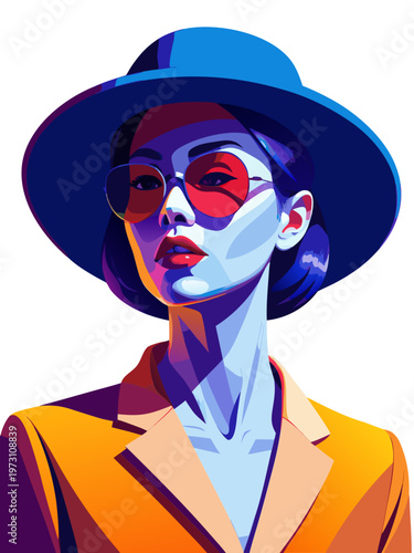 ritratto di moda donna moderna 04