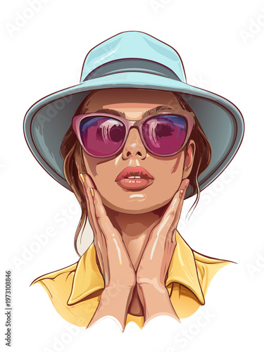 ritratto di moda donna moderna 03