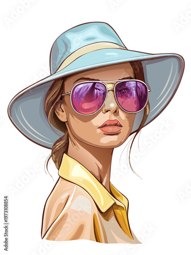 ritratto di moda donna moderna 02