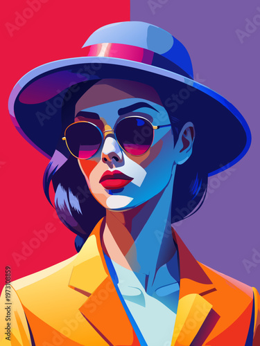 ritratto di moda donna moderna 01