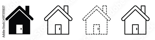 House Icons Vector Illustration