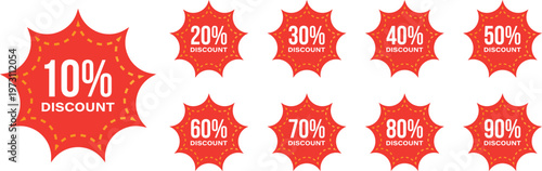 Percent OFF Vector Illustration,  , Save offer, off sale banner isolated, Offer Banner Design, Discount banner, Special Offer poster design,  price tag 