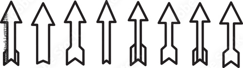 A row of uniformly styled shopping cart icons against a white background Vector