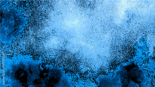 Abstract oceanic wave splash and cerulean ocean spray and powerful water blast and aquatic surge motion and intense sea tempest and marine force.