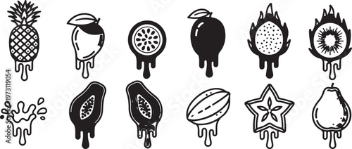 Colorful pinata and toy crabs in a festive arrangement Vector