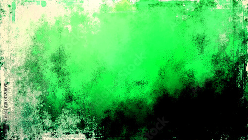 Vector Abstract expressive art with an appealing green and black grungy backdrop. A unique artistic presentation.