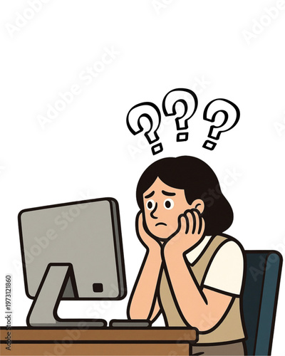 a person who is tired of work and confused about his work
