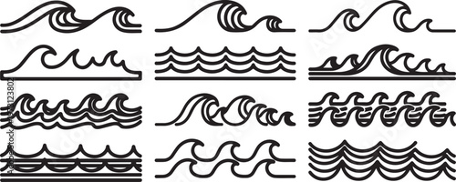 Handwritten script samples showcasing various writing styles and flourishes Vector