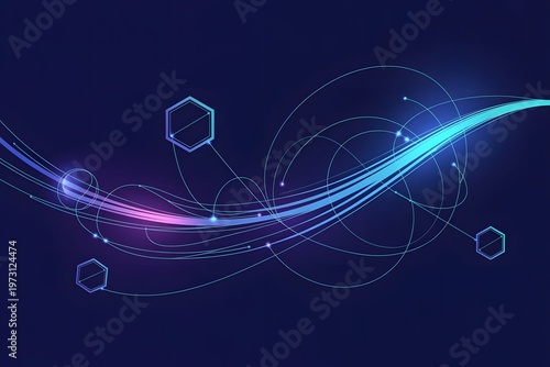 Abstract future technology telecoms background, vector illustration innovation