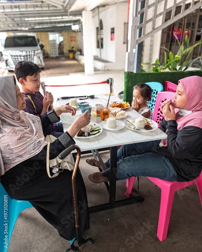 Malaysia, Pahang - October 20, 2022 Customer at Opah Strawberries and jams a bakery in Cameron Highlands.