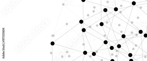 Abstract technology dot and line connection digital hi tech design concept background. Space for text. Vector illustration