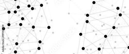 Abstract technology dot and line connection digital hi tech design concept background. Space for text. Vector illustration