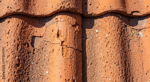Weathered Rusty Metal Surface with Cracks
