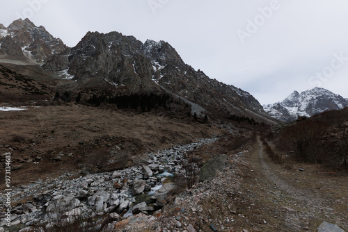 фотографія mountain river in The Ala-Archa Nature Park , Kyrgyzstan