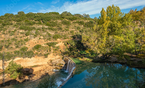 Le Saut de Bierge sur la rivière Alcanadre en Aragon, Espagne