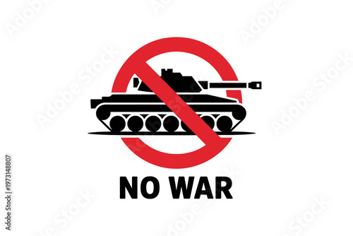 no war sign with tank crossed out