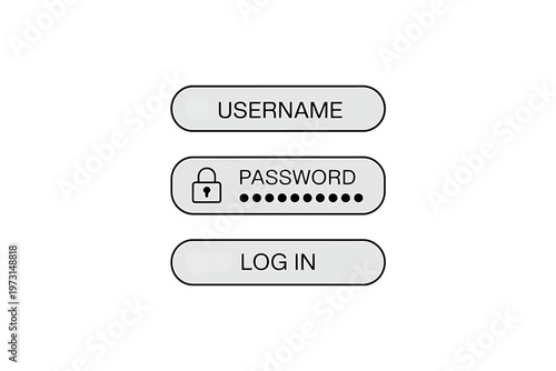 login form with username and password fields