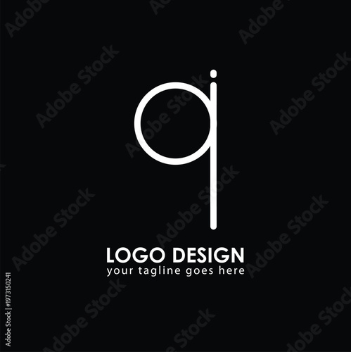 QI OI Logo Design, Creative Minimal Letter OI QI Monogram