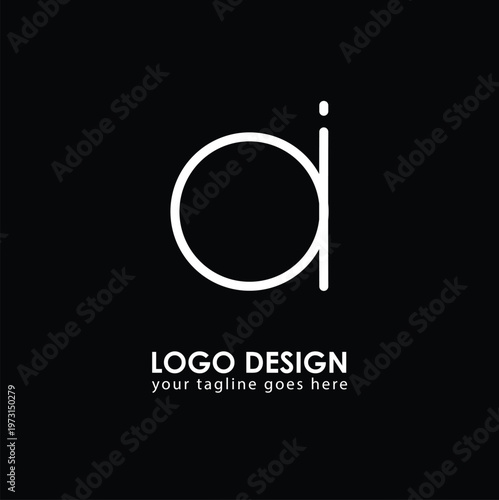 AI OI Logo Design, Creative Minimal Letter OI AI Monogram