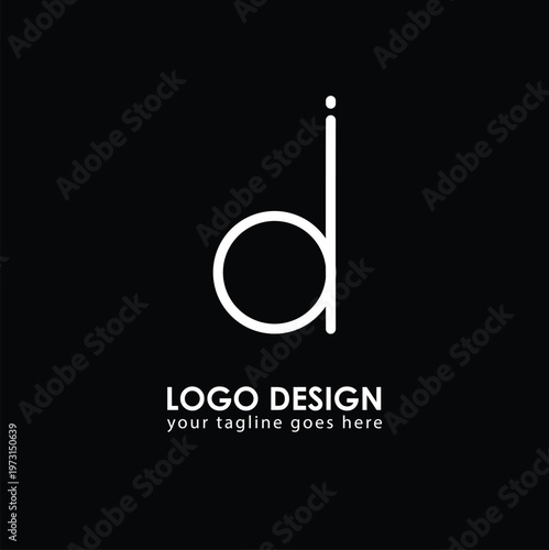 DI OI Logo Design, Creative Minimal Letter OI DI Monogram