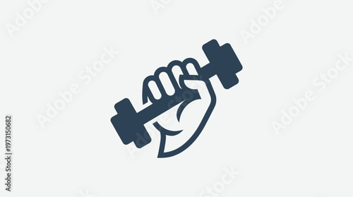 Icon of Hand Holding a Dumbbell