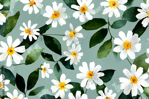 Background with daisies on it