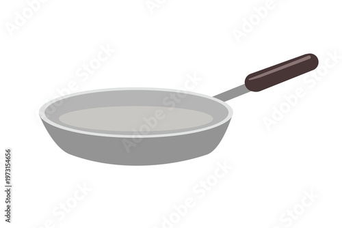 Frying Pan Kitchen Utensil. Household Frying Pan Cooking Utensil. Empty Frying Pan. Frying Pan Kitchen Cookware