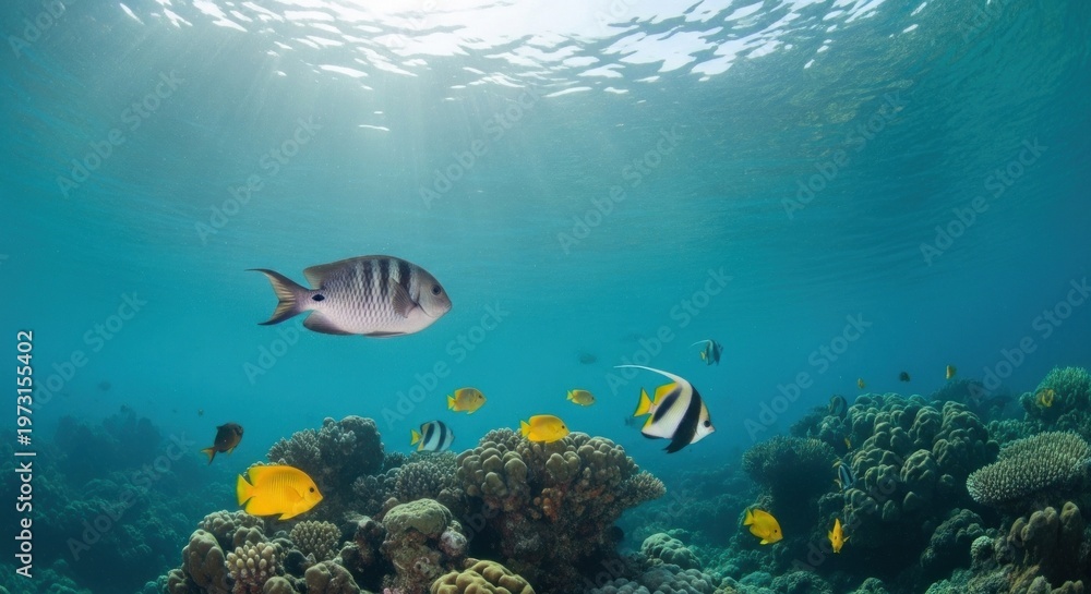 Obraz premium coral reef and fish