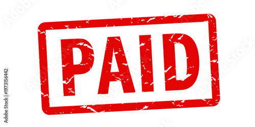 Text "Paid" on red imprint stamp.