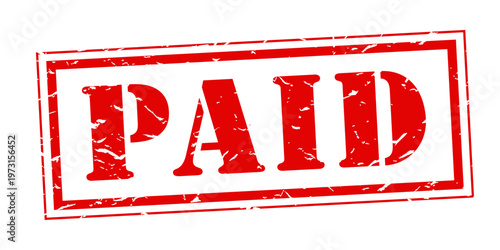 Text "Paid" on red imprint stamp.