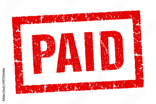 Text "Paid" on red imprint stamp.