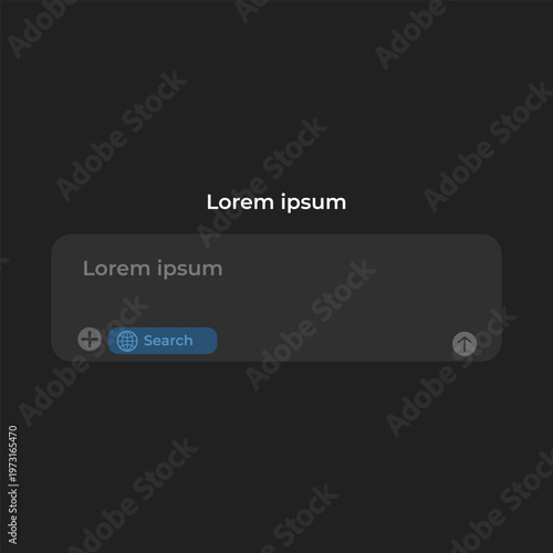 ChatGPT Interface. Open AI chatbot interface with conversation layout, message bubbles, and user input design. Website and mobile app layout for virtual assistant and AI-powered chat.