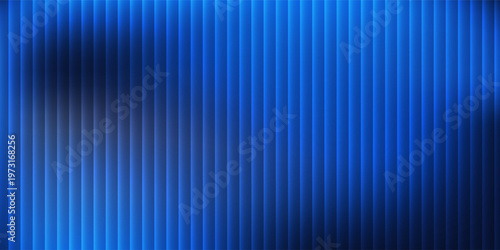Modern dark cobalt blue silk satin. Silky shiny fabric. Beautiful elegant background. Light shadow glow shimmer shine gradient. Curtain drapery. Christmas birthday festive simple abstract