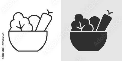 Healthy Food Icon representing nutritious eating, balanced diet, and wellness.