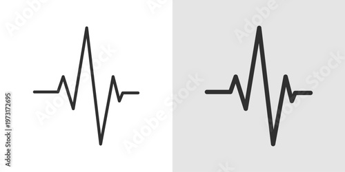 Heartbeat Icon representing heart rate, pulse, and cardiac health.