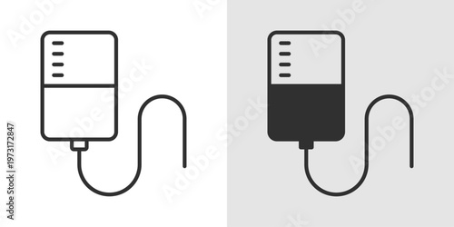 IV Drip Icon representing fluid therapy, medical treatment, and patient care.