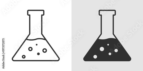 Laboratory Icon representing scientific research, testing, and medical analysis.