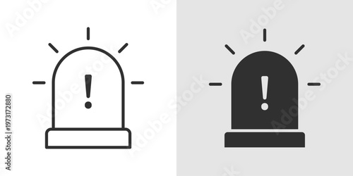 Emergency Icon representing urgent situations, immediate help, and critical response.