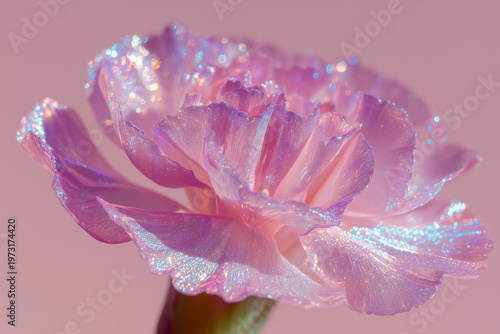 Ethereal translucent glass carnation for Mother's Day